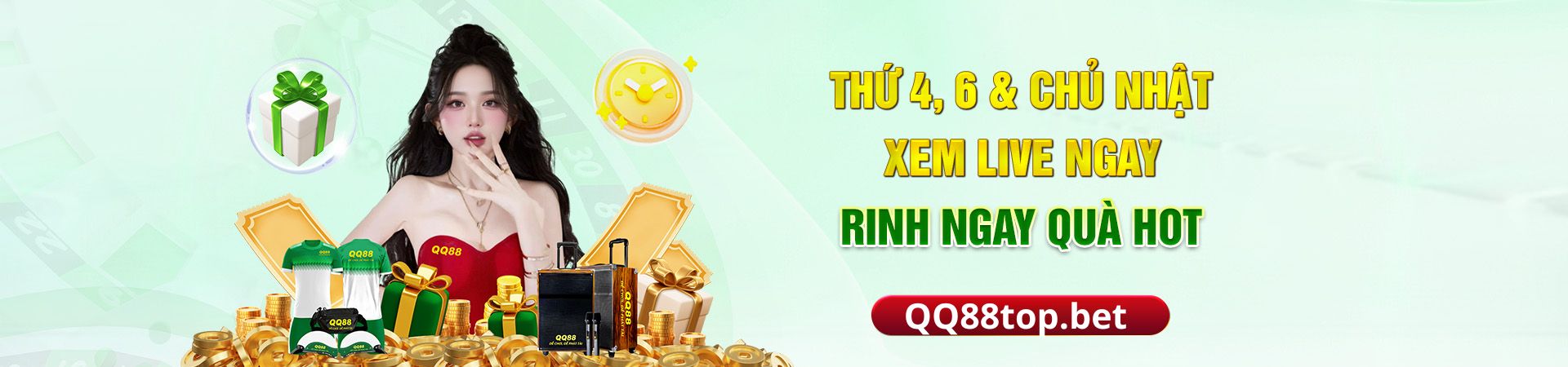 thứ 4, 5 & chủ nhật xem live ngay rinh ngay quà hot